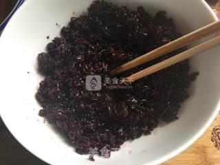 Mango White Snow Black Glutinous Rice Sweet and Sweet recipe