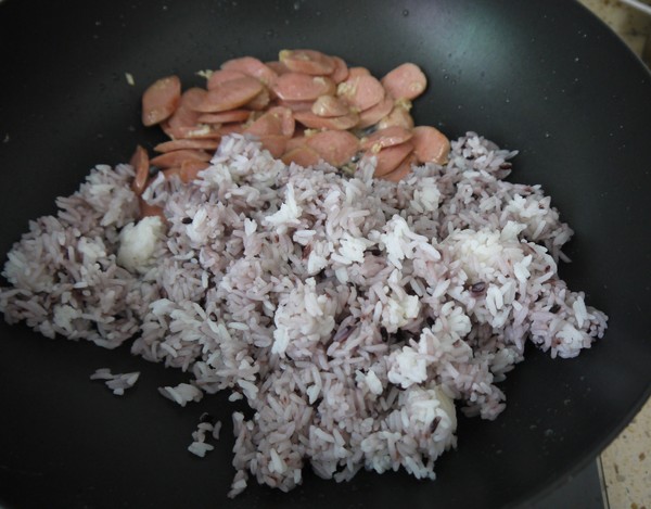 Intestines and Egg Fried Rice recipe