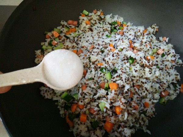 Three Color Quinoa Fried Rice recipe