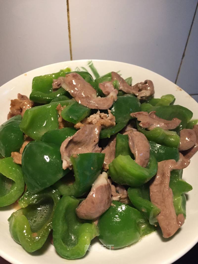 Stir-fried Pork Heart with Vegetable Pepper recipe