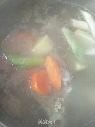 Stewed Keel with Mixed Vegetables. recipe