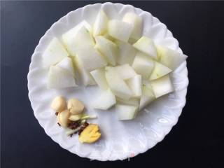 Grilled Winter Melon with Mushroom Meatballs recipe