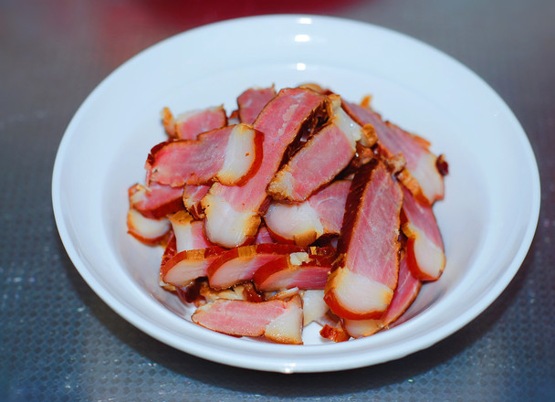 Stir-fried Bacon with Dried Radish recipe