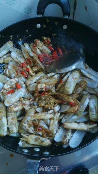 Spicy Fried Razor Clam recipe
