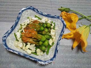 Pumpkin Flower Fried Duck Egg White recipe