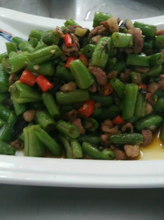 Stir-fried String Beans with Olive Vegetables