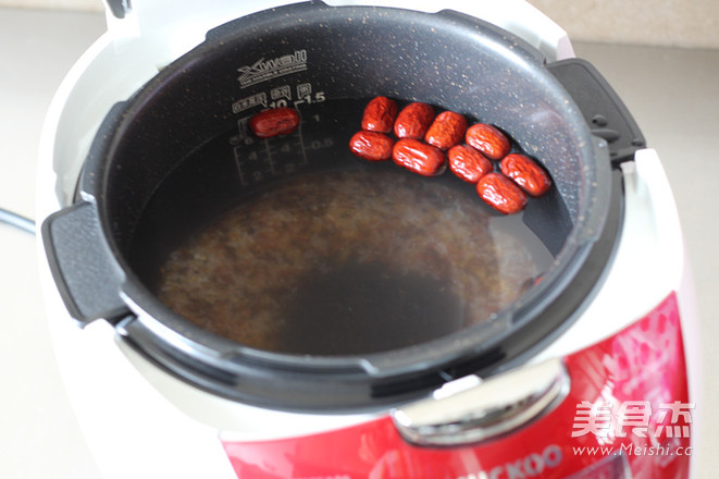 Red Japonica Rice Congee recipe