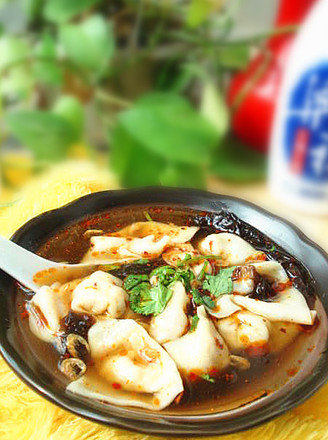 Hot and Sour Pork Wonton recipe