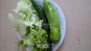 Shredded Sauce and Mixed Vegetables recipe