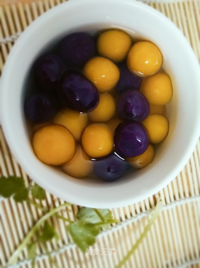 #御寒美食#――two-color Glutinous Rice Balls recipe