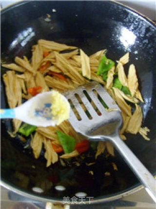 Fried Yuba with Double Pepper recipe