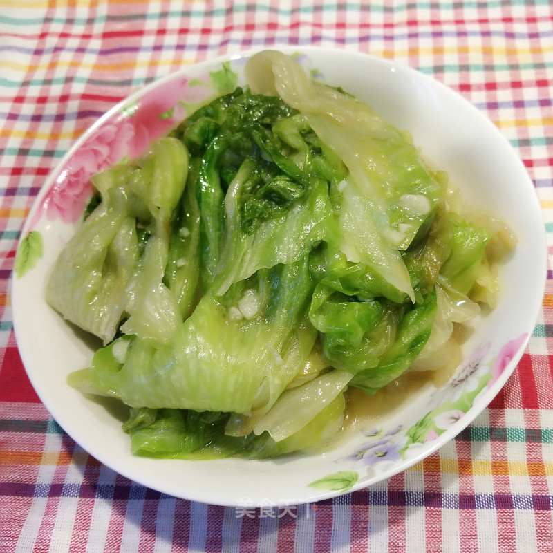 Stir-fried Lettuce with Garlic recipe