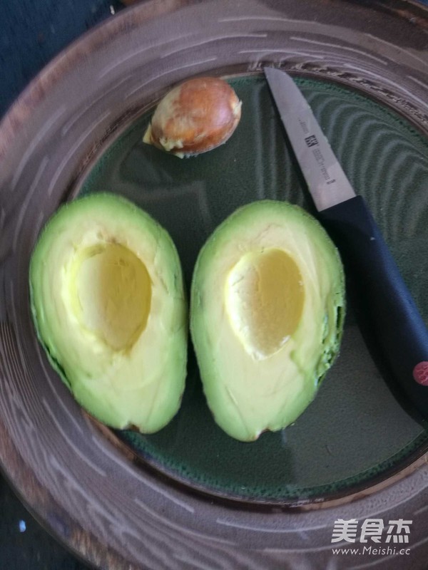 Roasted Avocado with Egg Yolk recipe