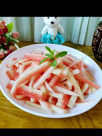 Sweet and Sour Watermelon Strips recipe