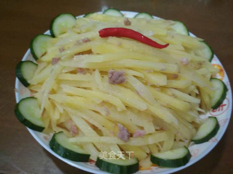 Fried Fries with Minced Meat recipe