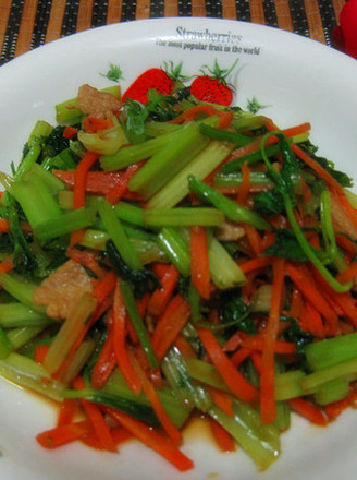 Stir-fried Pork with Water Celery