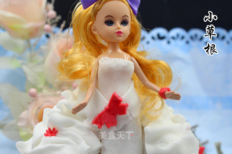 #aca烤明星大赛# Barbie Fondant Cake