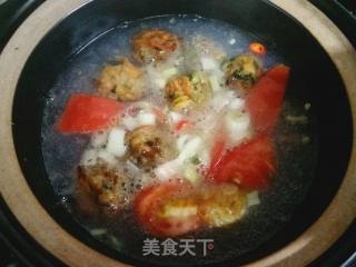 Dried Shrimp Meatball Soup recipe