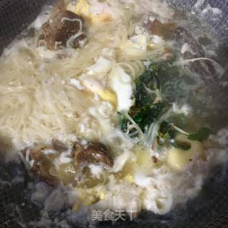 Big Bone Sea Cucumber Shepherd's Purse Noodle recipe