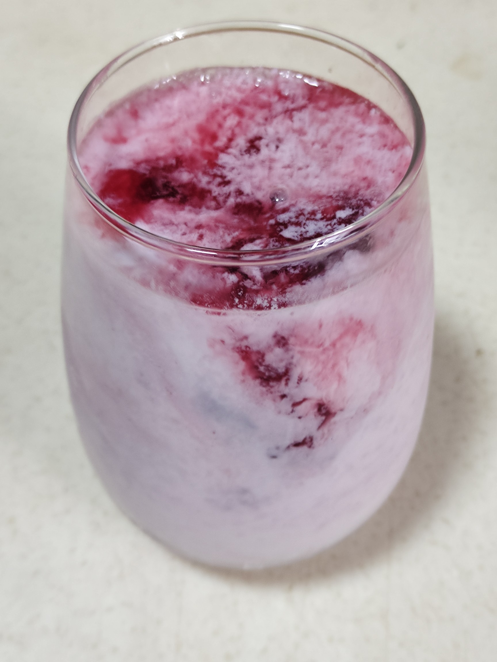 Cranberry Iced Milk Tea recipe