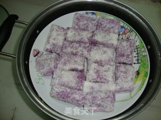 【purple Sweet Potato Cake with Coconut Fragrant】------purple Romantic Encounter recipe