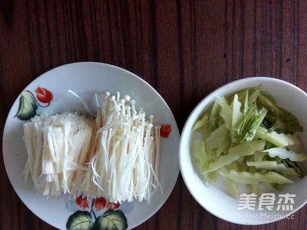 Fungus Enoki Mushroom with Cold Dressing recipe