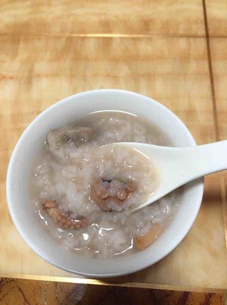 Octopus and Lotus Seed Pork Bone Porridge recipe