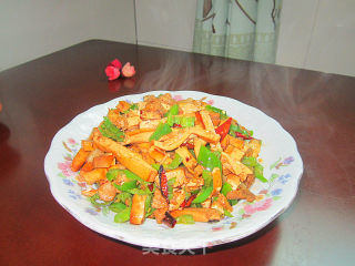 Fried Pork with Smoked Tofu recipe