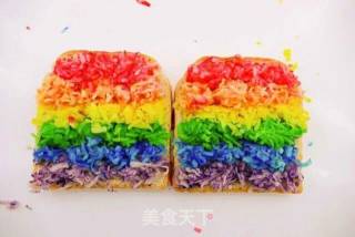 Rainbow Brushed Toast recipe