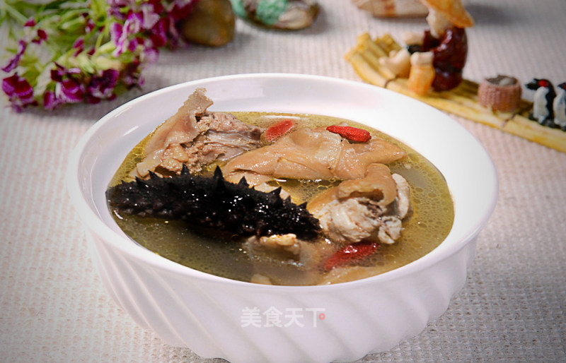 Sea Cucumber Chicken Soup