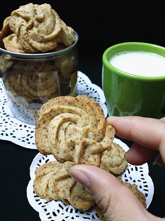 Okara Pork Floss Butter Cookies recipe