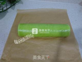 #aca Baking Star Competition# Spinach and Yam Mud Cake Roll recipe