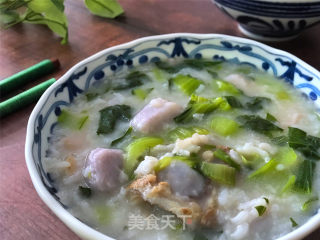 Congee with Taro and Vegetables recipe