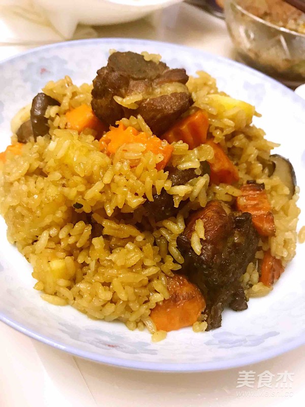 Ribs Braised Rice recipe