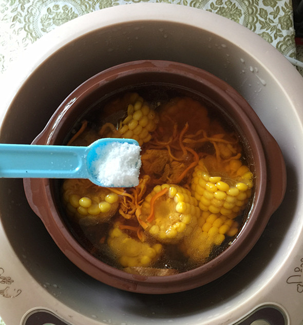 Cordyceps Flower Corn Dragon Stew Soup recipe