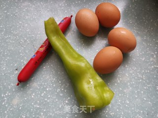 Scrambled Eggs with Hot Pepper Ham recipe