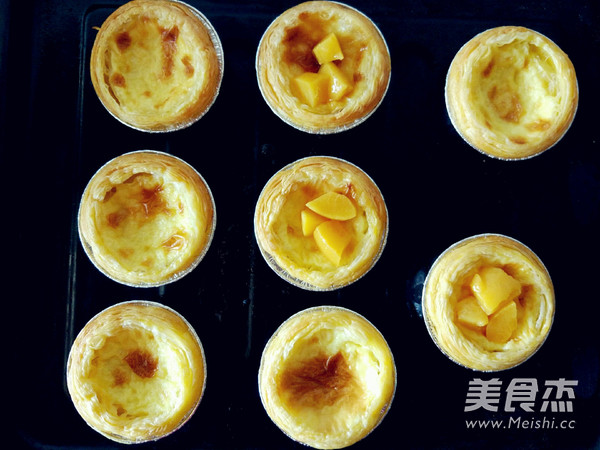 Portuguese Yellow Peach Egg Tart recipe