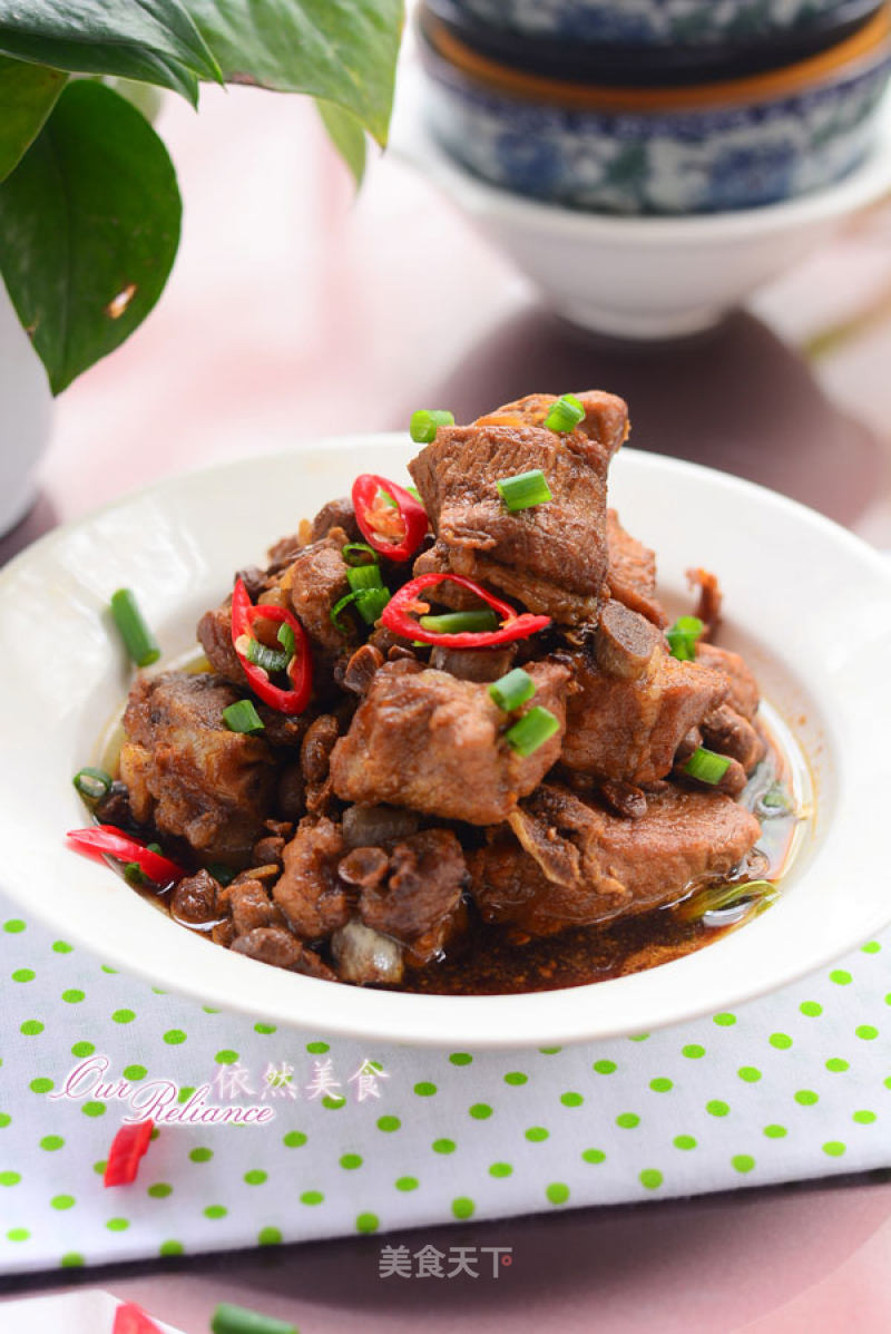 Summer Appetizer---steamed Pork Ribs in Black Soy Sauce recipe