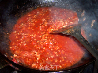 Spaghetti with Tomato Minced Meat recipe