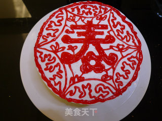 Paper Cut Cake ---- Cut A Window Grille and Paste The Cake recipe