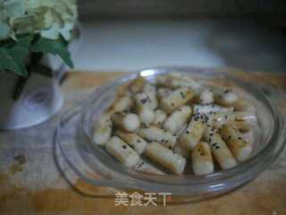 Fried Rice Cake with Honey recipe