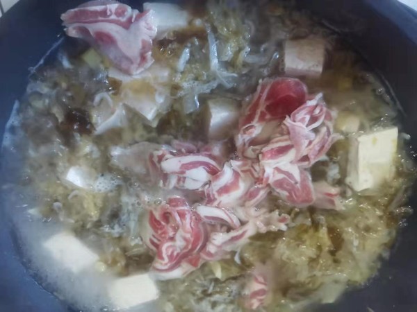 Lamb Sauerkraut Tofu Pot recipe