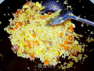 Fried Rice with Sausage and Egg recipe