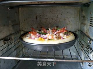 Vegetable Shrimp Pizza recipe