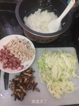 Fried Rice with Sausage and Mushroom Meatloaf recipe