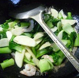 Stir-fried Vegetables with Shrimp and Rice White recipe
