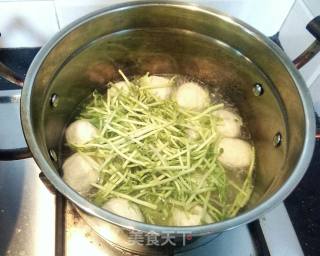 Meatball Bean Miao Soup recipe