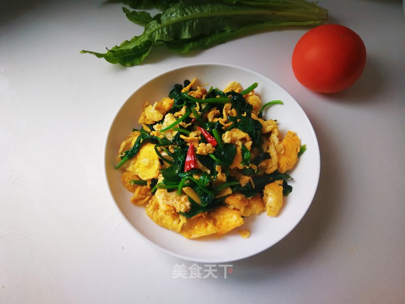 #团圆饭#scrambled Eggs with Spinach recipe