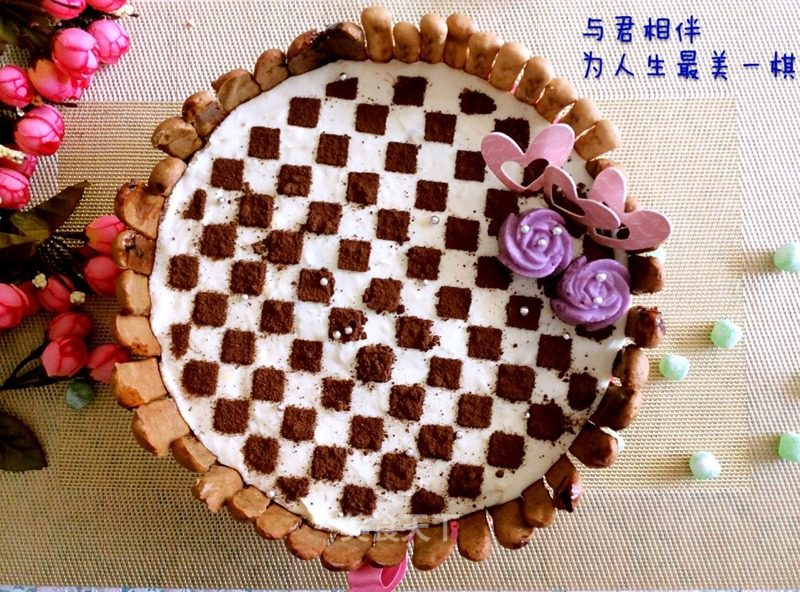 Chess Light Cream Cheese Mousse Cake recipe