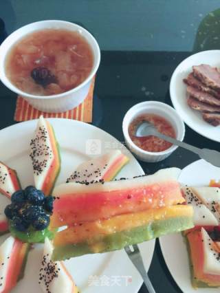 Rainbow Rice Cake recipe
